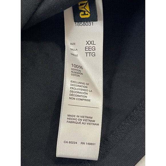 Caterpillar NWT Mens Black Short Sleeve Crew Neck Pocket T-Shirt, XXL, New - Picture 11 of 11